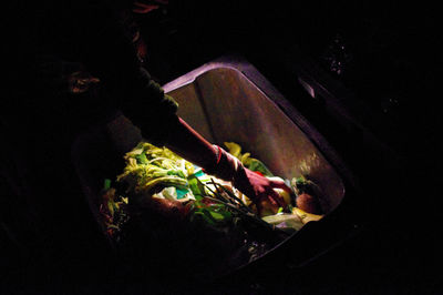 Close-up of preparing food