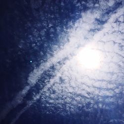 Low angle view of trees against sky