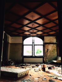 Interior of abandoned home