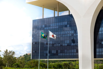 Low angle view of building against sky