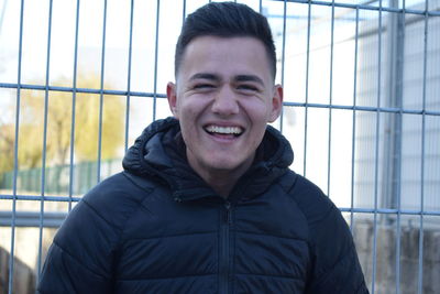 Portrait of young man smiling