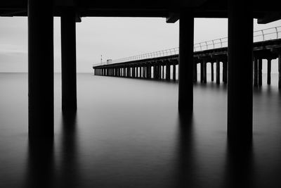 View of bridge over sea