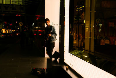 Man walking in store