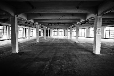 Interior of abandoned building