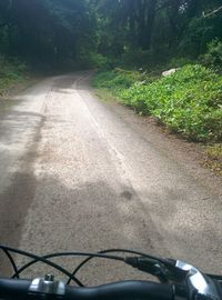 High angle view of road