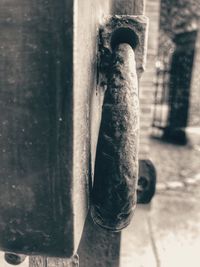 Close-up of motorcycle