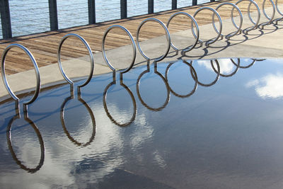 Close-up of water against sky