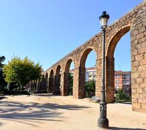 View of historical building against blue sky