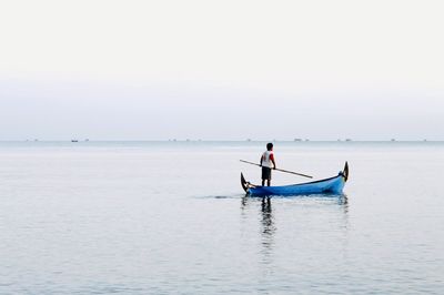 Scenic view of calm sea against sky