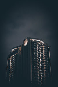 Low angle view of modern building against sky