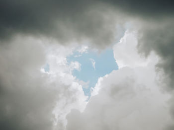 Low angle view of clouds in sky