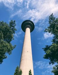 Low angle view of tower against sky