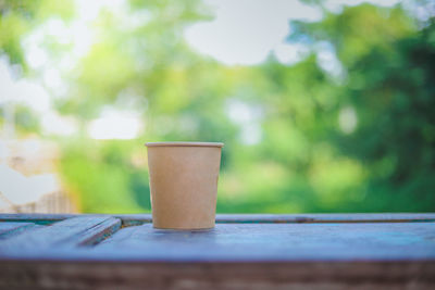 Close-up of coffee on table