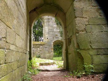 Archway of old building
