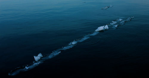 Scenic view of lake michigan