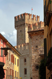 Low angle view of buildings in city