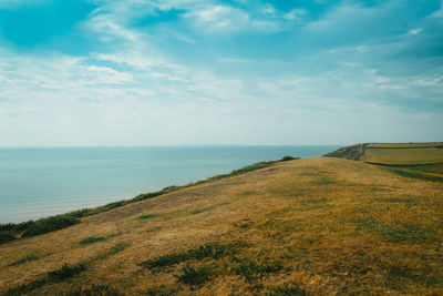 Scenic view of sea against sky