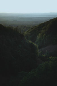 High angle view of landscape against sky