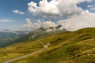 Scenic view of landscape against sky