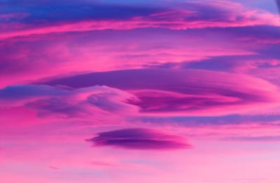 Low angle view of dramatic sky during sunset