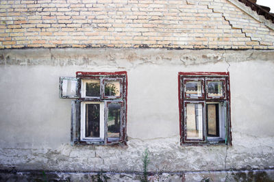 Abandoned house window