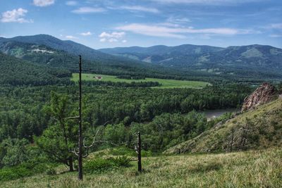 Scenic view of landscape against sky