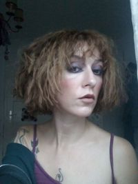 Close-up portrait of a young woman