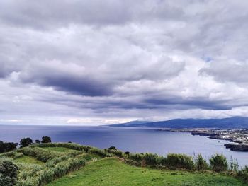 Scenic view of sea against sky
