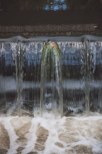 Water splashing in sea