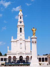 Sanctuary of fatima against blue sky