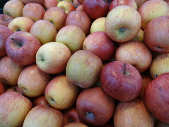 Full frame shot of apple at market stall