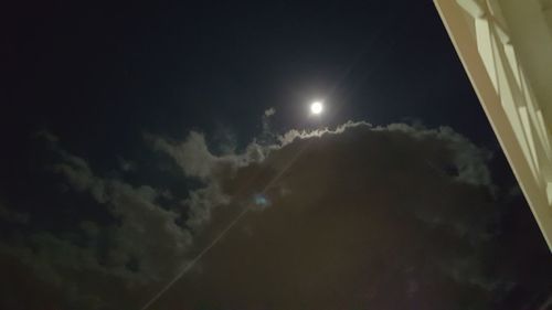 Low angle view of sky at night