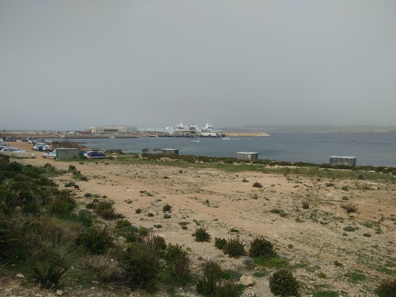 VIEW OF BEACH AGAINST CLEAR SKY