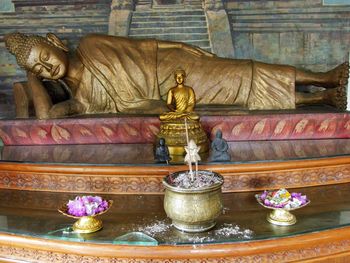 Close-up of buddha statue