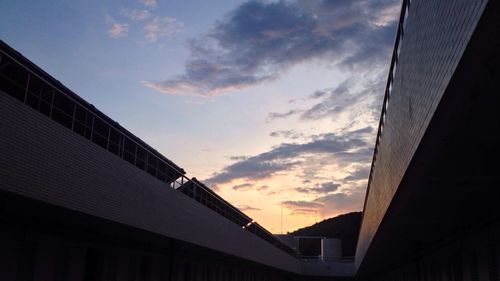 Exterior of jilin university during sunset