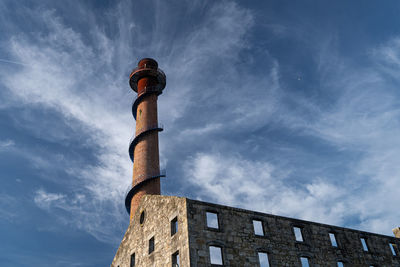 Low angle view of historic building against sky