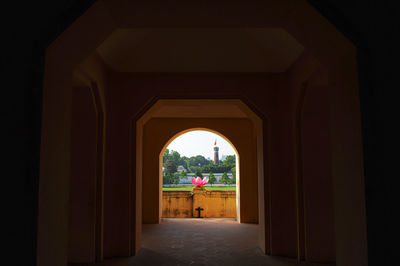 Entrance of historic building