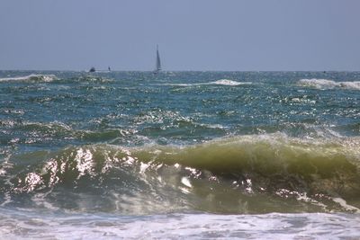 Scenic view of sea against sky