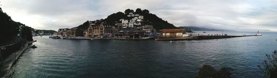 Panoramic view of sea against sky