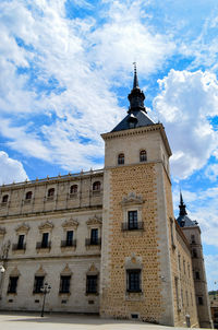 Low angle view of building against sky