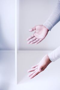 Close-up of cropped hand