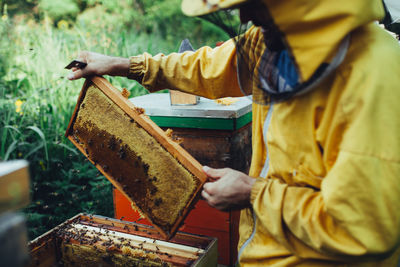 Man working at construction site