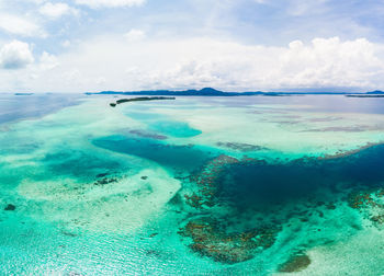 Panoramic view of sea against sky