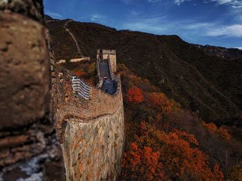 Scenic view of mountain against sky