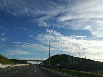 Highway against sky