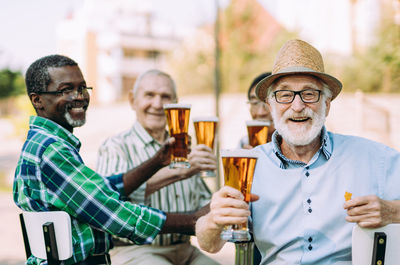 People in a drinking glass