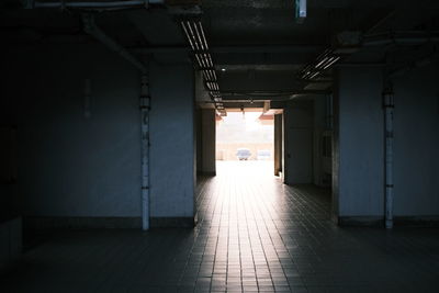 Interior of abandoned building