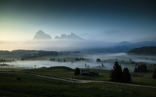 Scenic view of landscape against sky