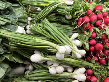 Full frame shot of vegetables for sale