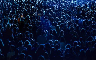 Crowd at music concert